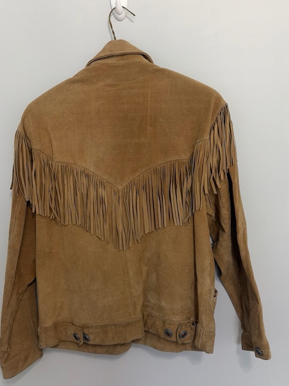 Liz Claiborne Fringe Suede Jacket - Tan - Picture 2 of 3